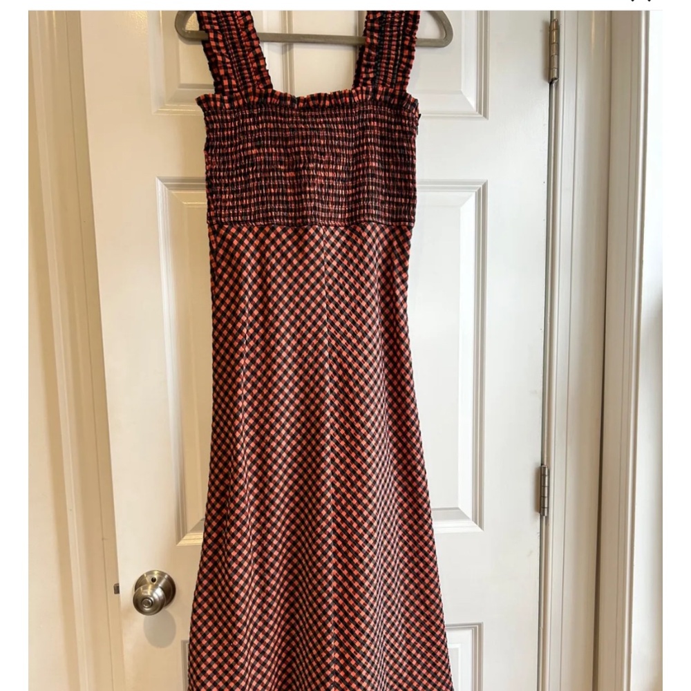 Ganni seersucker dress